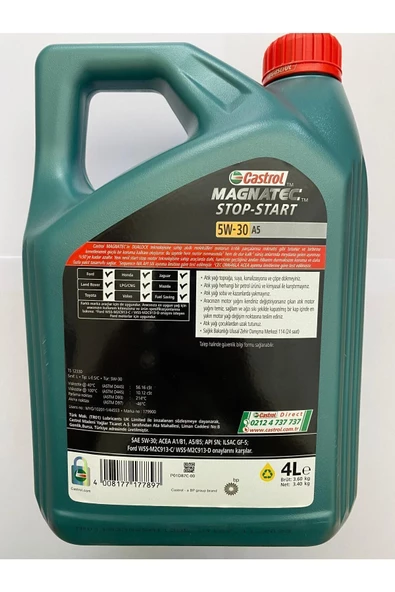 CASTROL Magnetec 5w-30 A5 4lt – 2023 - Resim 2