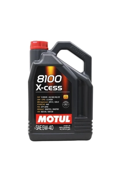 Motul 5w40 8100 X-cess Tam Sentetik 4lt – 2024 - Resim 4
