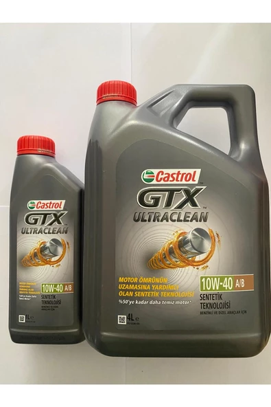 CASTROL Gtx Ultraclean 10w-40 A/B 5 Lt (4L+1L) – 2024