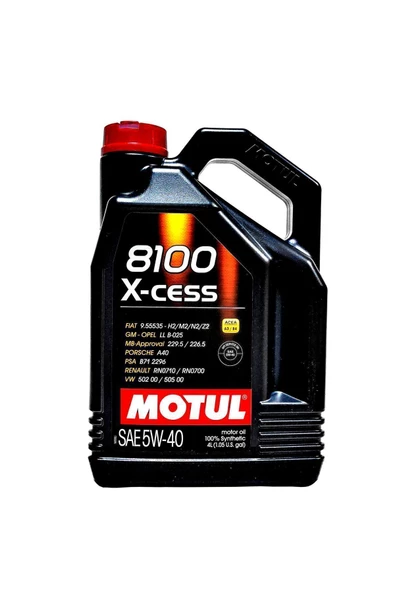 Motul 5w40 8100 X-cess Tam Sentetik 4lt – 2024 - Resim 2
