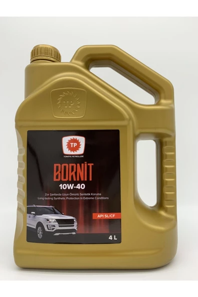 Türkiye Petrolleri Binek Araç Motor Yağı Tp Bornit 10w/40 4 Lt – 2023 - 1