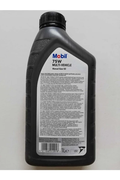 Mobil 75 W Multı  Vehıcle Manuel Gear Oıl – 2022 - 2