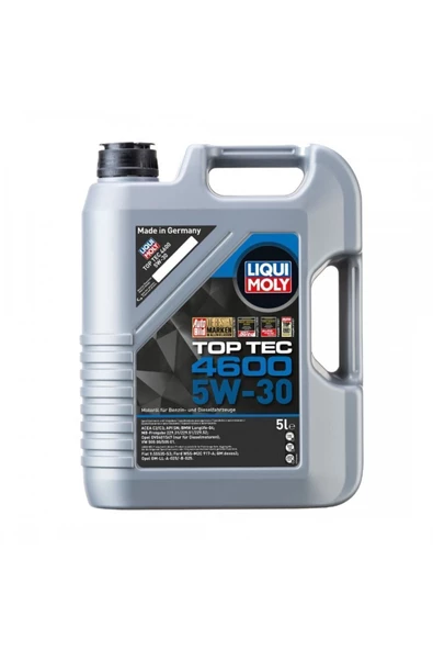 Liqui Moly 5w30 Tam Sentetik Top Tec 4600 5lt -  2023 ürün görseli