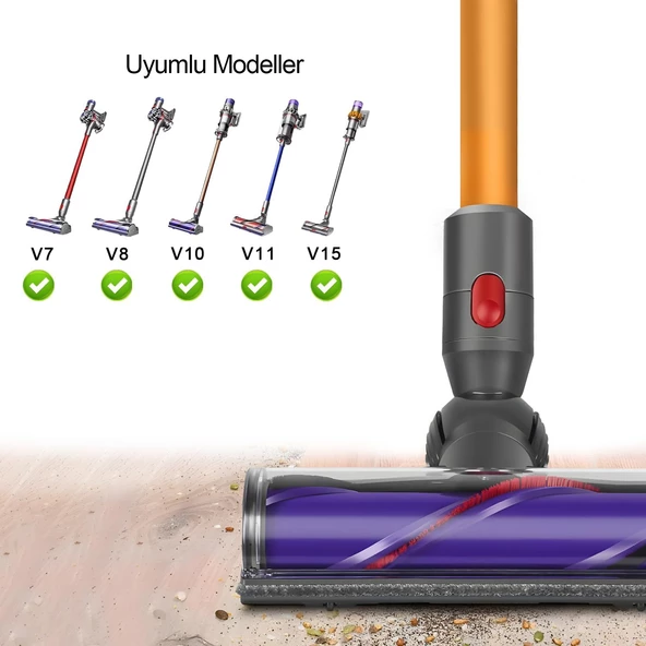 Dyson V7 V8 V10 V11 V15 ile Uyumlu Turbo Başlığı - 2