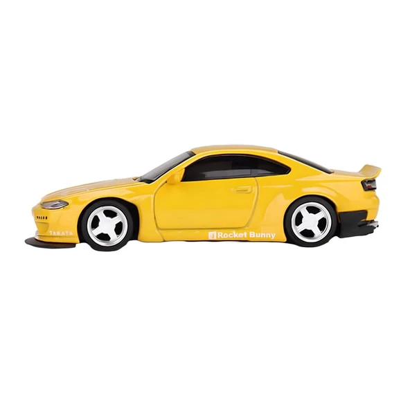 Nessiworld Mini GT 1/64 Nissan Silvia (S15) Rocket Bunny Bronze Yellow MGT00643 - 2