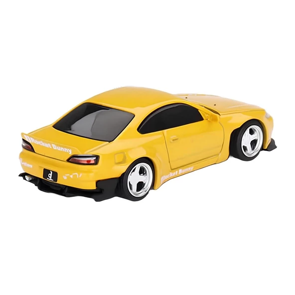 Nessiworld Mini GT 1/64 Nissan Silvia (S15) Rocket Bunny Bronze Yellow MGT00643 - 3