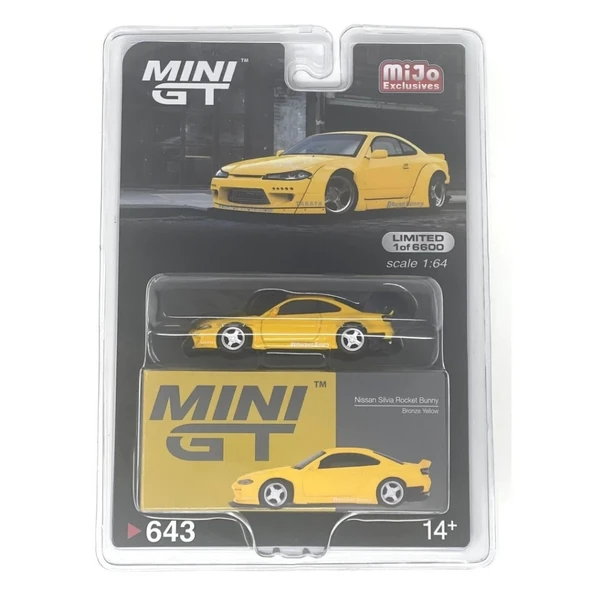 Nessiworld Mini GT 1/64 Nissan Silvia (S15) Rocket Bunny Bronze Yellow MGT00643 - 4