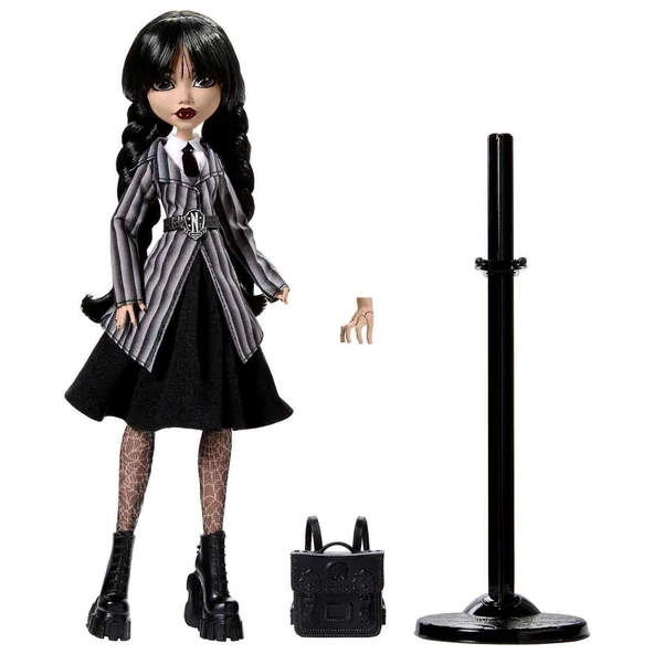 Monster High Okul Üniformalı Wednesday Figür ve Aksesuarları Okul Üniformalı Wednesday Addams - 2
