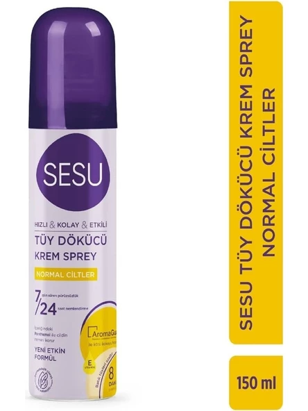 Sesu Normal Ciltler Için Tüy Dökücü Krem Sprey 150 ml