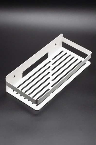 Metal Banyo Düzenleyici Organizer Şampuan Rafı Beyaz - 3