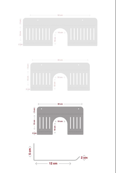 Metal Banyo Mutfak Düzenleyici Mutfak Organizer Şampuan Rafı 30 Cm Beyaz - 2