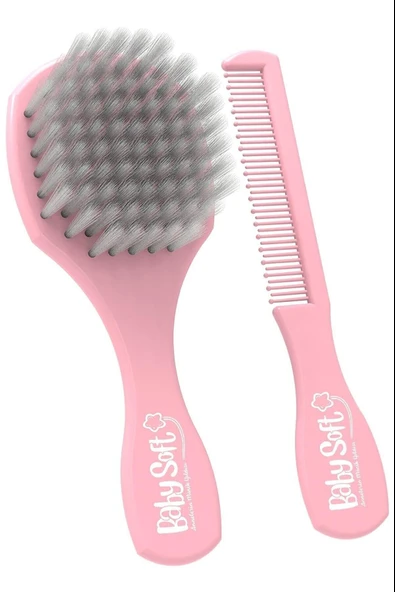 Babysoft Fırça & Tarak Seti Pembe Kız /erkek 580