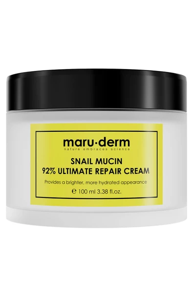 Maru.Derm Snail Mucin 92% Ultimate Repair Cream 100 ML - Salyangoz Özlü Nemlendirici ve Besleyici Krem ürün görseli 1