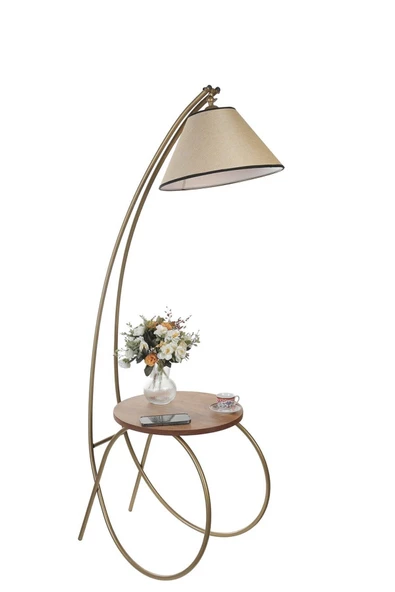 Lumexx GÜLER ESKİTME LAMBADER PRAMİT AÇIK HASIR ABAJURLU - Resim 2