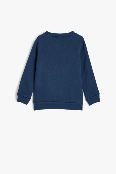 Koton Erkek Bebek Baskılı Uzun Kollu Bisiklet Yaka Pamuklu Sweatshirt - 2