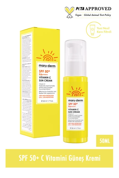 Maru.Derm Güneş Kremi | SPF 50+ C Vitamini Güneş Kremi 50 ML | Yeni Nesil Kore Filtreleri - 2