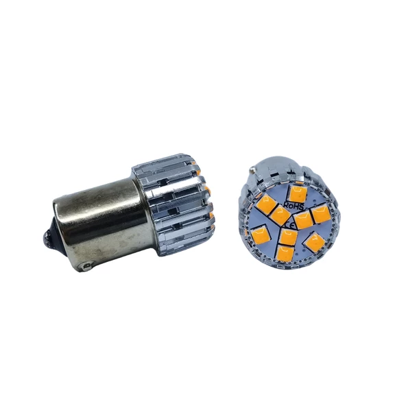1156 Dekoratif stop led ampul tek duy canbus turuncu 4w 24v / LAAM951-3 - 2