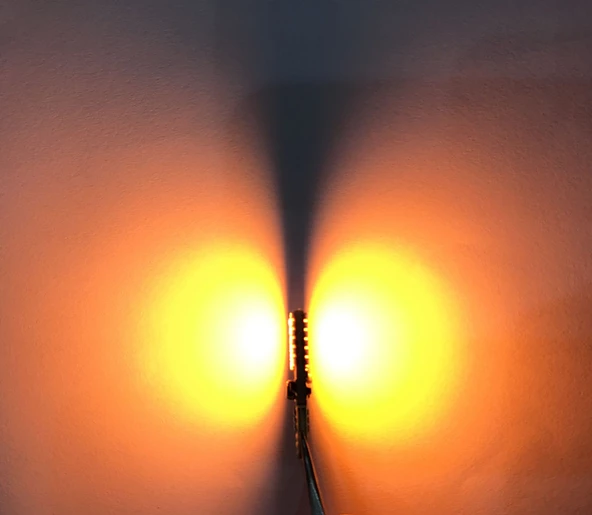 T10 Led Ampul 24SMD Canbuslu mavi 2'li Set turuncu 24v / LAAM627-5 - Resim 3