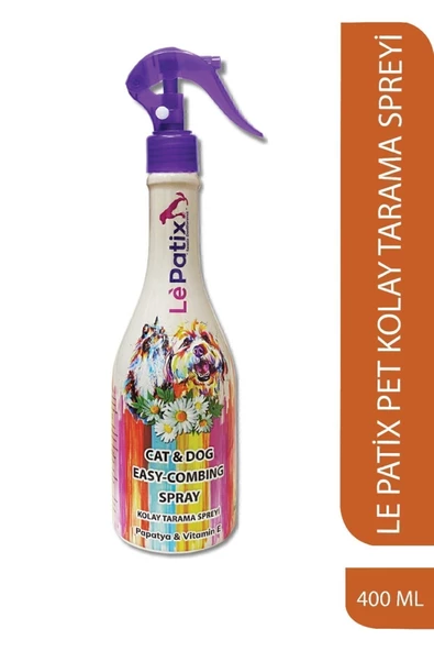 Le Patix Pet Kolay Tarama Spreyi Papatya & Vitamin E 400 Ml | Kıtık Açıcı ve Yumuşatıcı Bakım Spreyi