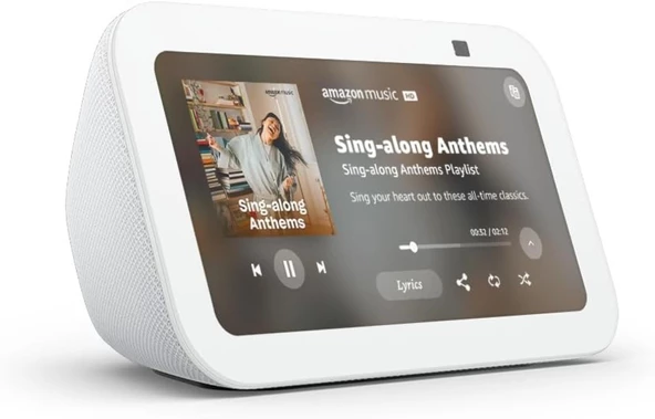 Amazon Echo Show 5 (Glacier White, 3rd Generation)