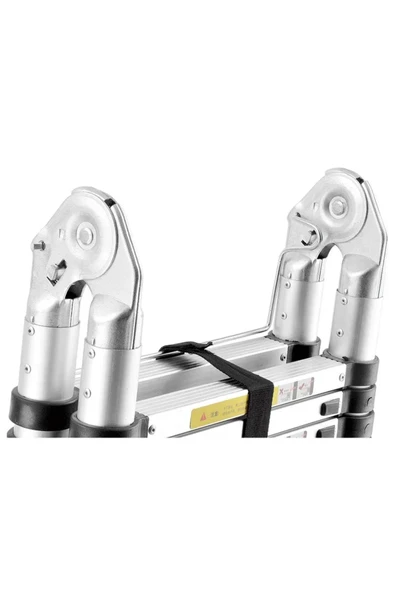 Ebax Teleskopik Merdiven Çift Taraflı 7+7 Basamaklı 5 Mt - Resim 2