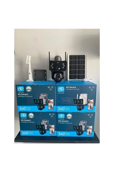 O-KAM O-KAM 3915  4G 6MP DUAL LENSLİ GÜNEŞ PANELLİ SOLAR KAMERA