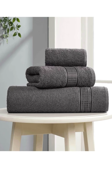 3 Parça Ekonomik Banyo Havlu Seti Pamuklu Ezgi - 2