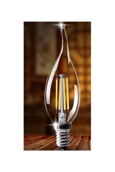 Cata 4W LED Filament Kıvrık Buji Ampul Günışığı E14 CT-4062G - 3