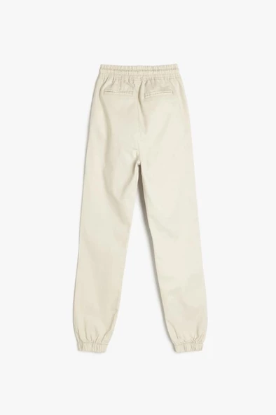 Koton Erkek Çocuk Beli Bağlamalı Cep Detaylı Pamuklu Jogger Pantolon - 2