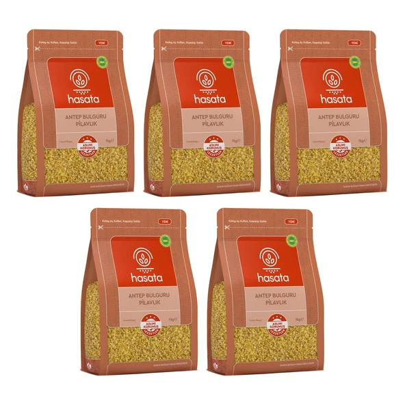 Hasata Antep Bulguru Pilavlık 1 kg x 5 Adet ürün görseli 1