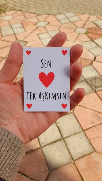 Sevgililer günü kartları- 14 şubat hediye kartı -6 ADET- - Resim 6