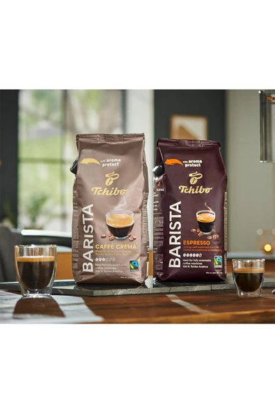 Tchibo Barista Caffe Crema Çekirdek Kahve 1 kg - Resim 4