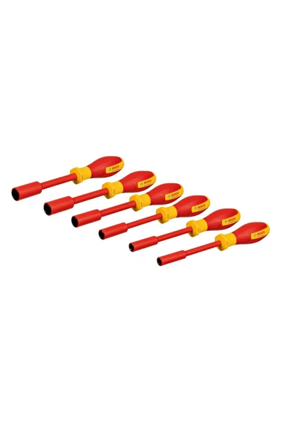 Bosch Profesyonel İzoleli 1000 Volt 6 Parça Lokma Tornavida Takımı (1600A02NF3) - 2