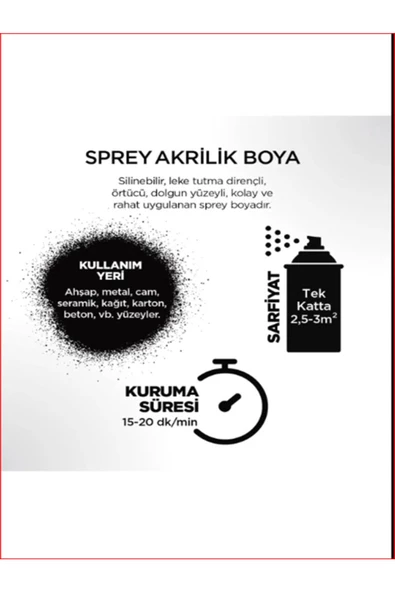 Akrilik Sprey Boya 400 Ml - 4