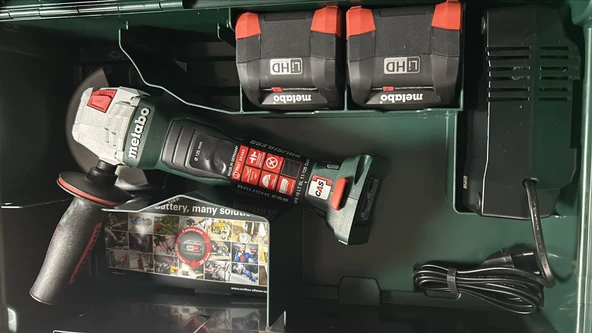 METABO AKÜLÜ AVUÇ TAŞLAMA WPB 18 LT BL 11-125 QUİCK