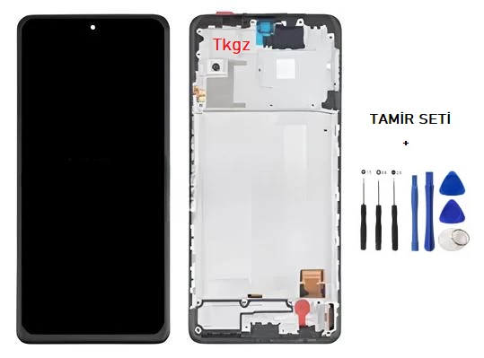 Tkgz - Xiaomi Redmi NOTE 10 PRO -4G- Lcd Ekran Dokunmatik -A- Kalite ÇITALI + TAMİR SETİ ürün görseli 1