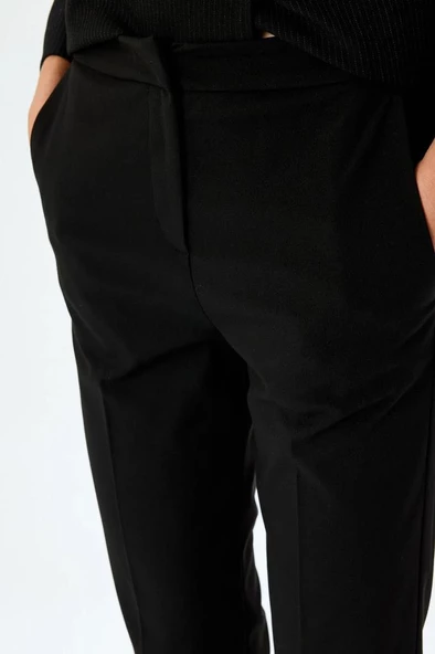 Koton Yüksek Bel Slim Fit Cepli Cigarette Pantolon - 5