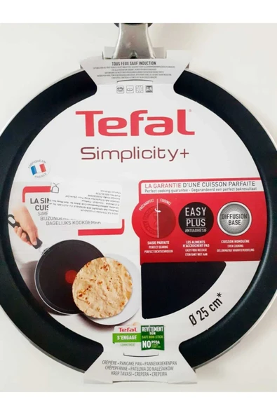 Tefal Simplicity 25 Cm Krep Tavası Siyah - 3