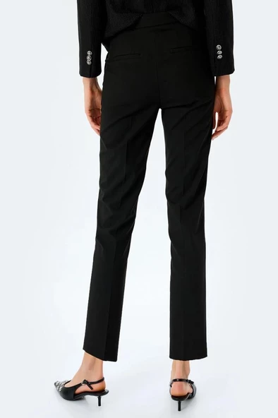 Koton Yüksek Bel Slim Fit Cepli Cigarette Pantolon - 4