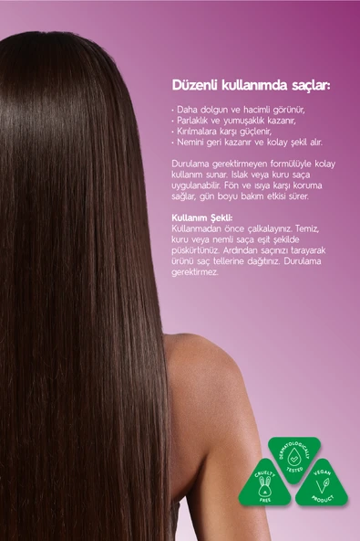 Keratin Sütü - Hacim, Parlaklık ve Onarım İçin Nemlendirici ve Güçlendirici Saç Bakım Sütü 200 Ml - 4