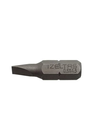 0.6x4.5 Düz Bits Uç 25 Mm ( 5 adet )