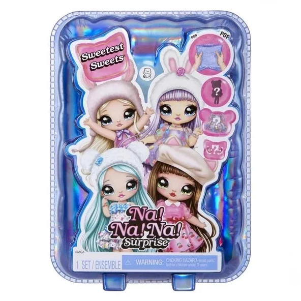 Adore Oyuncak Na! Na! Na! Surprise Sweetest Sweets Bebek Brianna Bear 120131EUC - 2