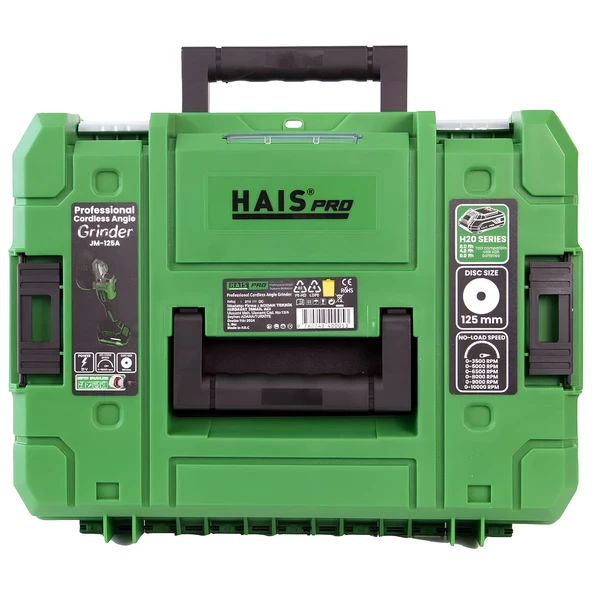 HAIS PRO JM-125A Çift Akülü 6 Kademeli Taşlama Makinesi 125 mm 1000 Watt 21V DC 4.0AH - 7