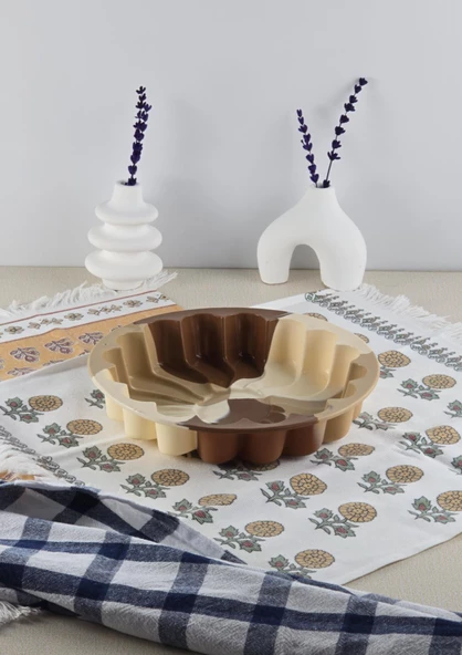 Silikon Kek Kalıbı - Papatya Desenli Kalıp - Isıya Dayanıklı, 1 Litre - 2