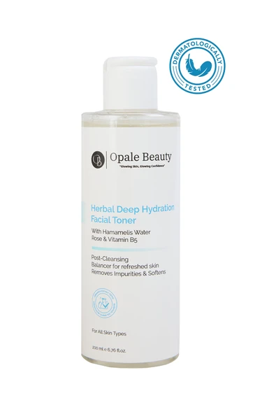 Opale Beauty Herbal Deep Hydration Facial Toner 200ml - Canlandırıcı Ve Gözenek Sıklaştırıcı Tonik