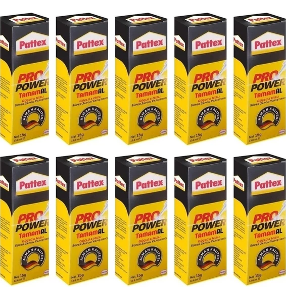 Pattex Pro Power Likit Japon Yapıştırıcı 15 gr 10 Adet