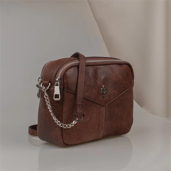 Jacquline Kahverengi Kaikias Kadın Çapraz Çanta - Resim 2