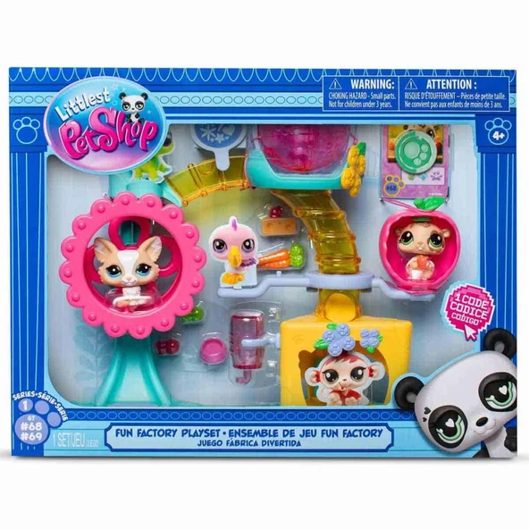 Sunman Littlest Pet Shop Minişler Eğlence Fabrikası Oyun Seti S1 00519 - 6
