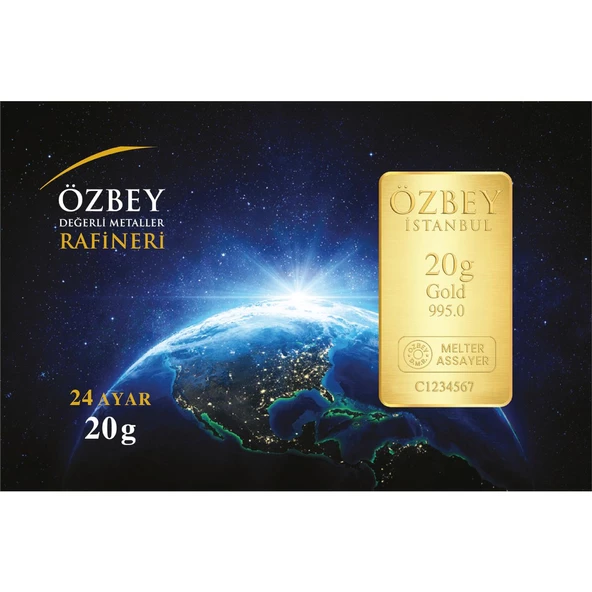 RimaGold 20 gr 24 Ayar Özbey Gram Altın