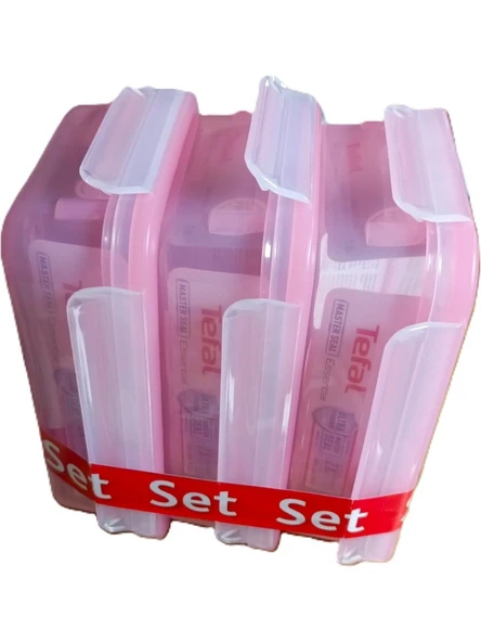 Tefal 3'lü Plastik Saklama Kabı 3 X 0.8L Şeffaf - 3
